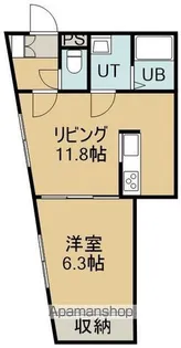 メゾンコットゥ【1階】の間取り